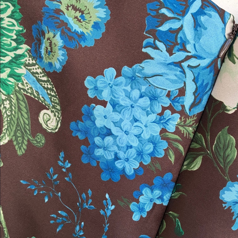 Preston & York Floral Sleeveless Blouse - Brown, Blue, Green - Picture 4 of 10